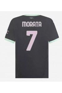 Fotbalové Dres AC Milan Alvaro Morata #7 Třetí Oblečení 2024-25 Krátký Rukáv